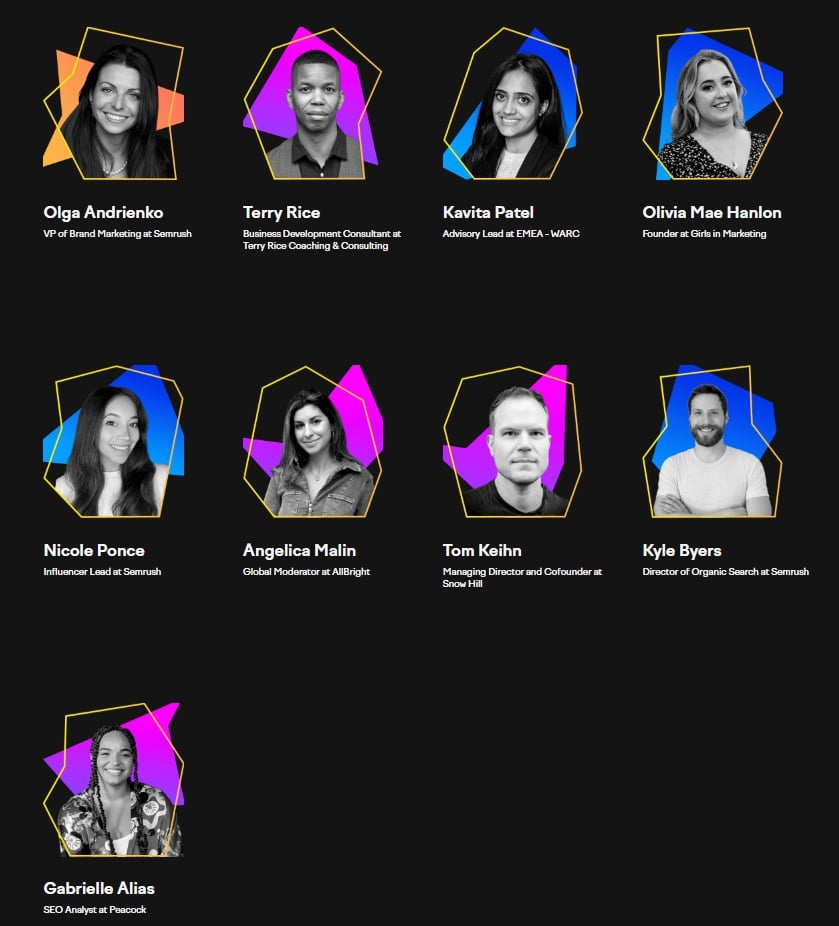 imagem do lineup de hosts do Global Marketing Day 2023