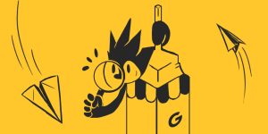 Ilustração de um hedgehog analisando o que é um perfil de empresa no Google, antigo Google My Business