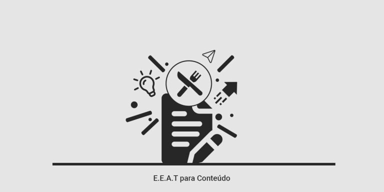 Uma ilustração com a frase E.E.A.T para conteúdo