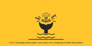 Uma ilustração de vários desenhos como exemplo, uma cauda de baleia, uma lâmpada, um livro e ondas