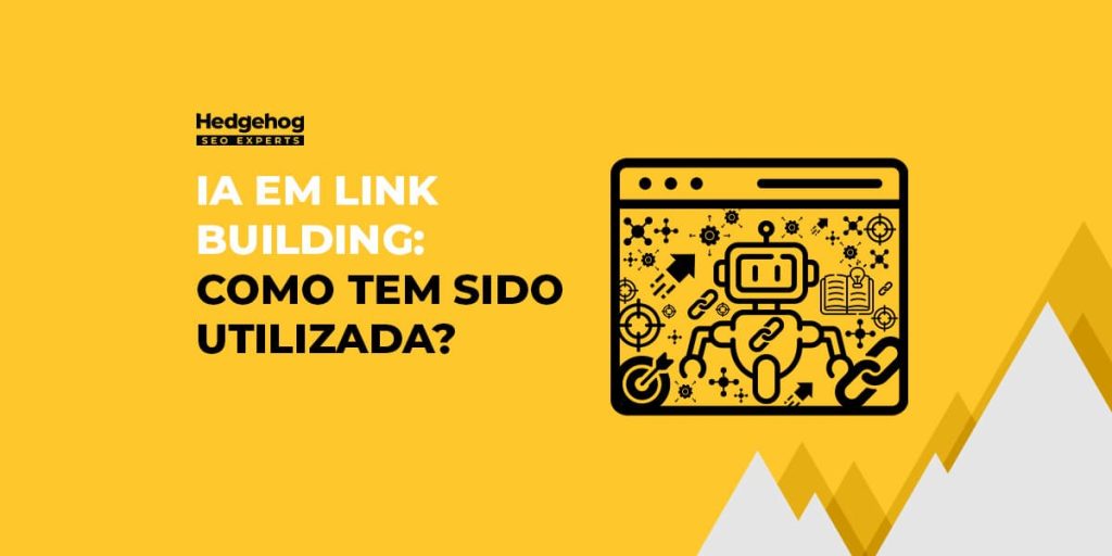 Ilustração de uma IA em link building