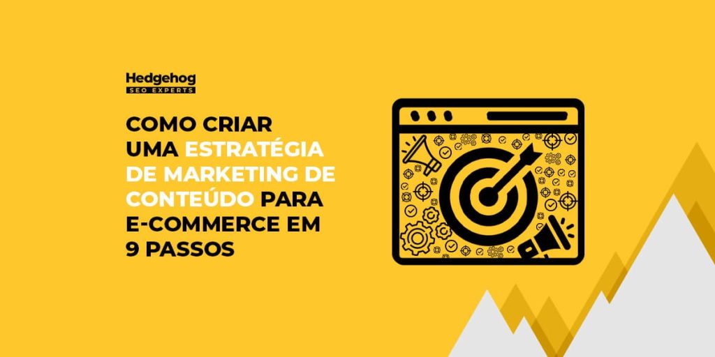 Ilustração de uma página que fala de marketing de conteúdo para ecommerce