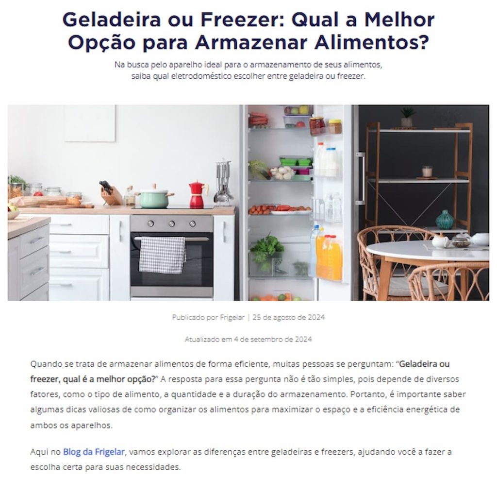 geladeira ou freezer