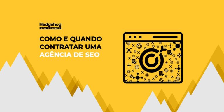 Banner com o título do artigo "Como e quando contratar uma agência de SEO"