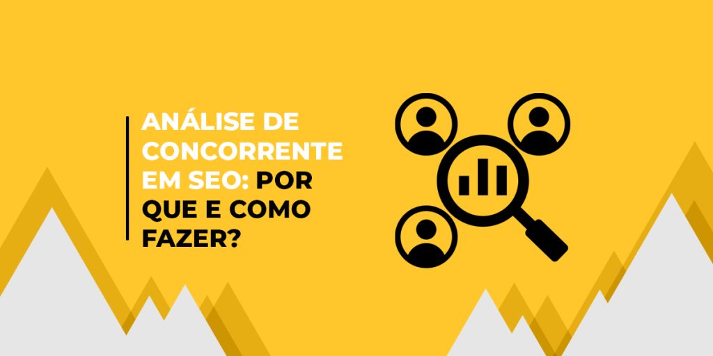 Imagem gráfica representando uma análise de concorrentes em SEO.