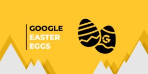 ilustração de easter eggs, capa do conteúdo sobre google easter eggs