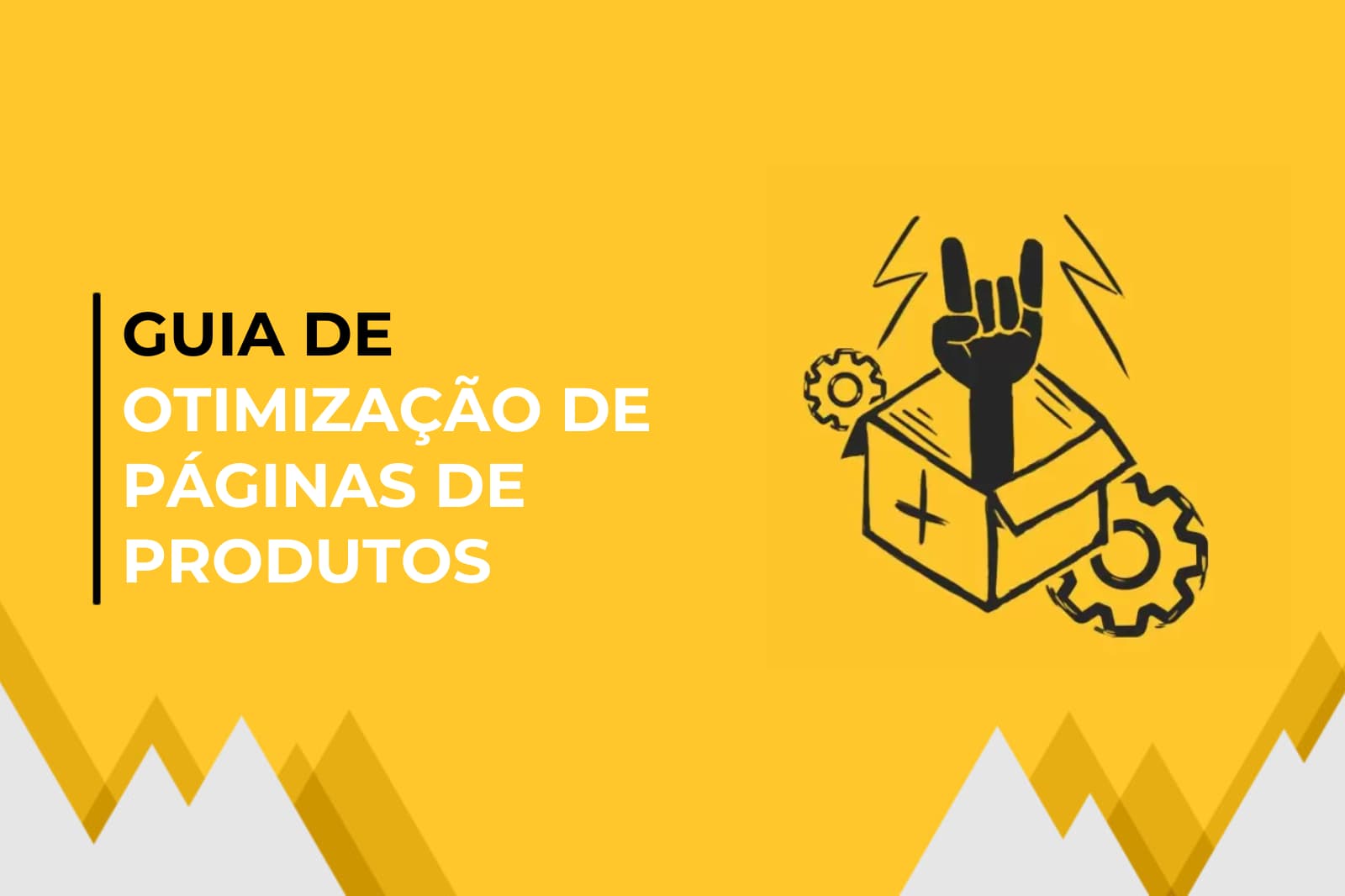 Itens saindo de uma caixa de e-commerce, capa do conteúdo sobre otimização de páginas de produtos ensinando a fazer SEO para product pages